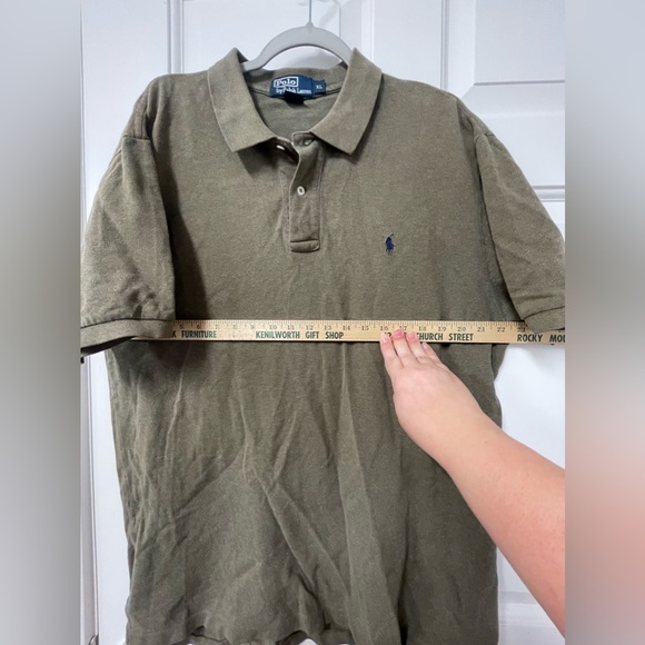Excellent used condition men’s XL polo by Ralph Lauren short sleeve olive polo - Picture 4 of 5